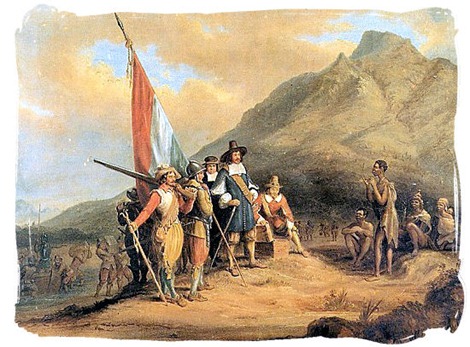 Arrival of Jan van Riebeeck in the Cape in 1652