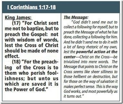 The Message Heresy in 1 Corinthians 1:17-18 