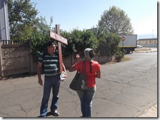 Gary speaking to Phuma on Conway Road