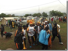 A group of Kaizer Chiefs supporters