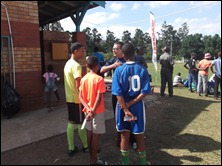 Speaking to  young Christian footballers