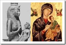 Isis & Horus / Mary and "child" pagan worship