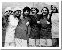 Women war time footballers