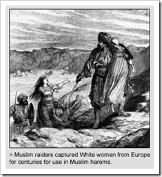 Muslim raiders and White women slaves [Photo: Wikipedia]
