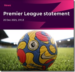 Premier League statement